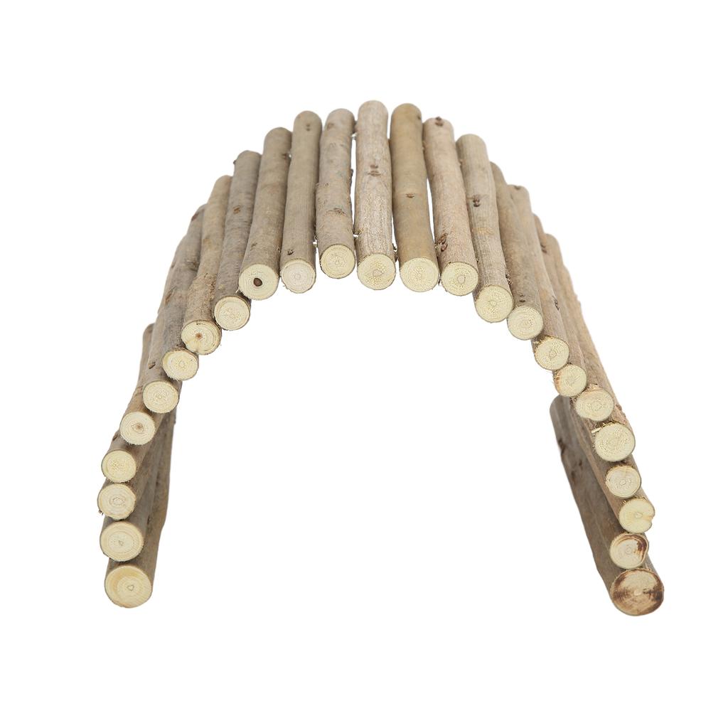Wooden Hamster Bridge Small Animal Bendy Bridge for Guinea Pigs Ferrets Hedgehogs Chinchillas Small Rabbits15x60cm