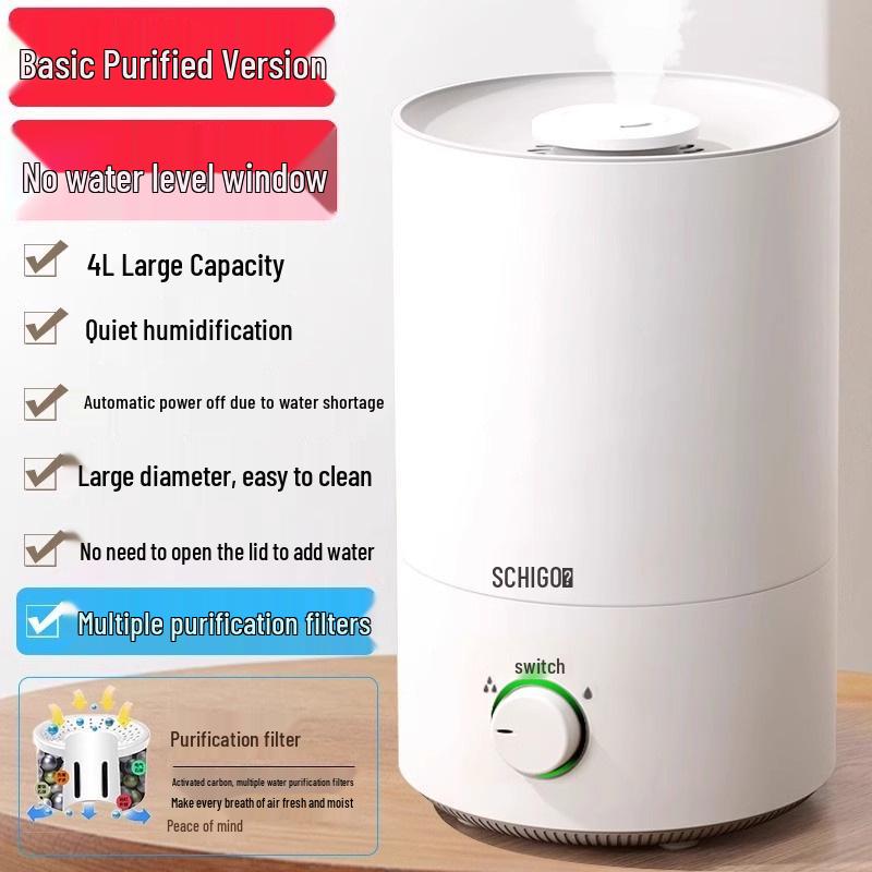Silent Household Aromatherapy Humidifier for Bedroom, Suitable for Pregnant Women & Babies, Customizable Mist Settings