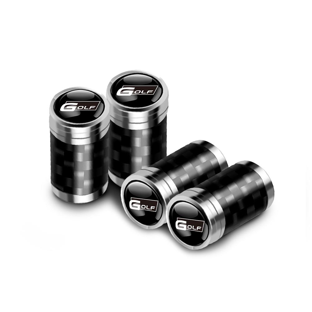 MPSGW1 Car Accessories Carbon Fiber Wheel Tire Valve Caps Stem Case for Volkswagen Golf Tiguan Jetta GTI Bora VW R Polo Passat Rline