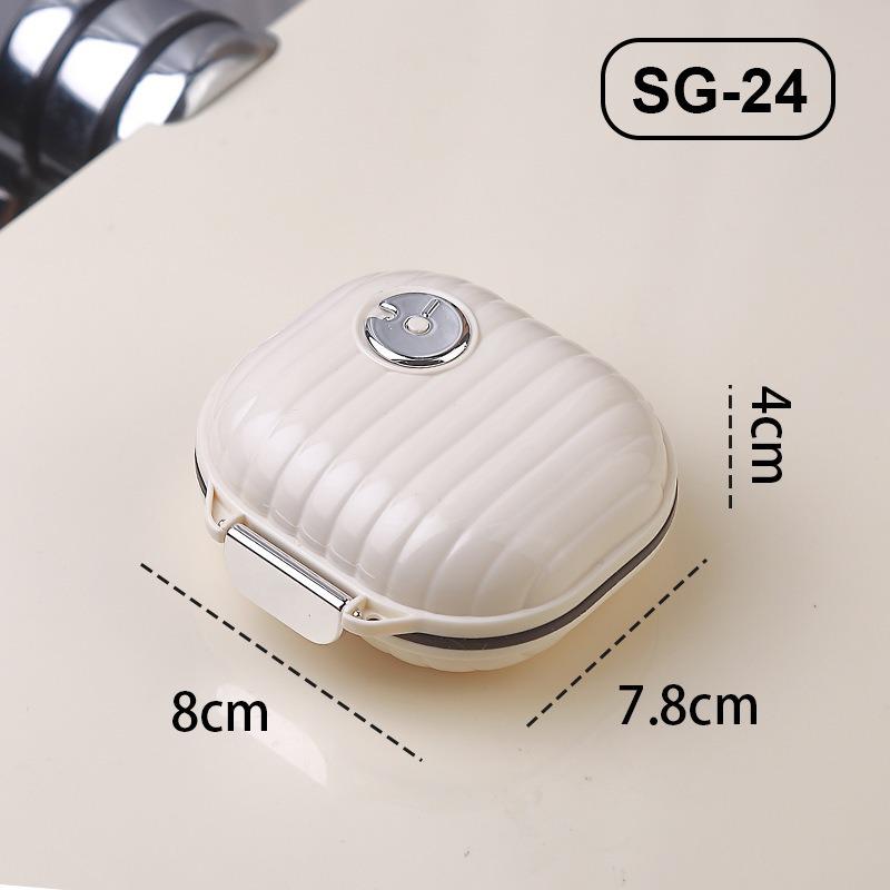 Compact Waterproof 7-Day Pill Box with Three Daily Compartments