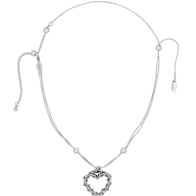 

SENTIMENTS no.610 [BURNISH] SPIKY HEART NECKLACE Burnish
