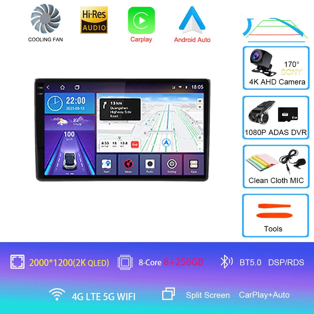 Android 14 Car Radio Wireless Carplay Android Auto For Wuling Hongguang 2025 Multimedia GPS Player Head Unit No 2 Din 2din Dvd
