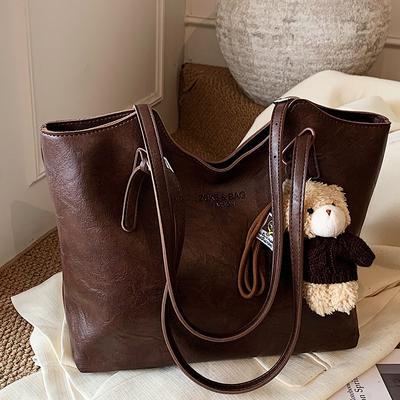 Large Capacity Bag Women's 2025 Autumn New Casual Shoulder Bag Fashionable Foreign Style Fashionable Commuter Texture Tote Bag