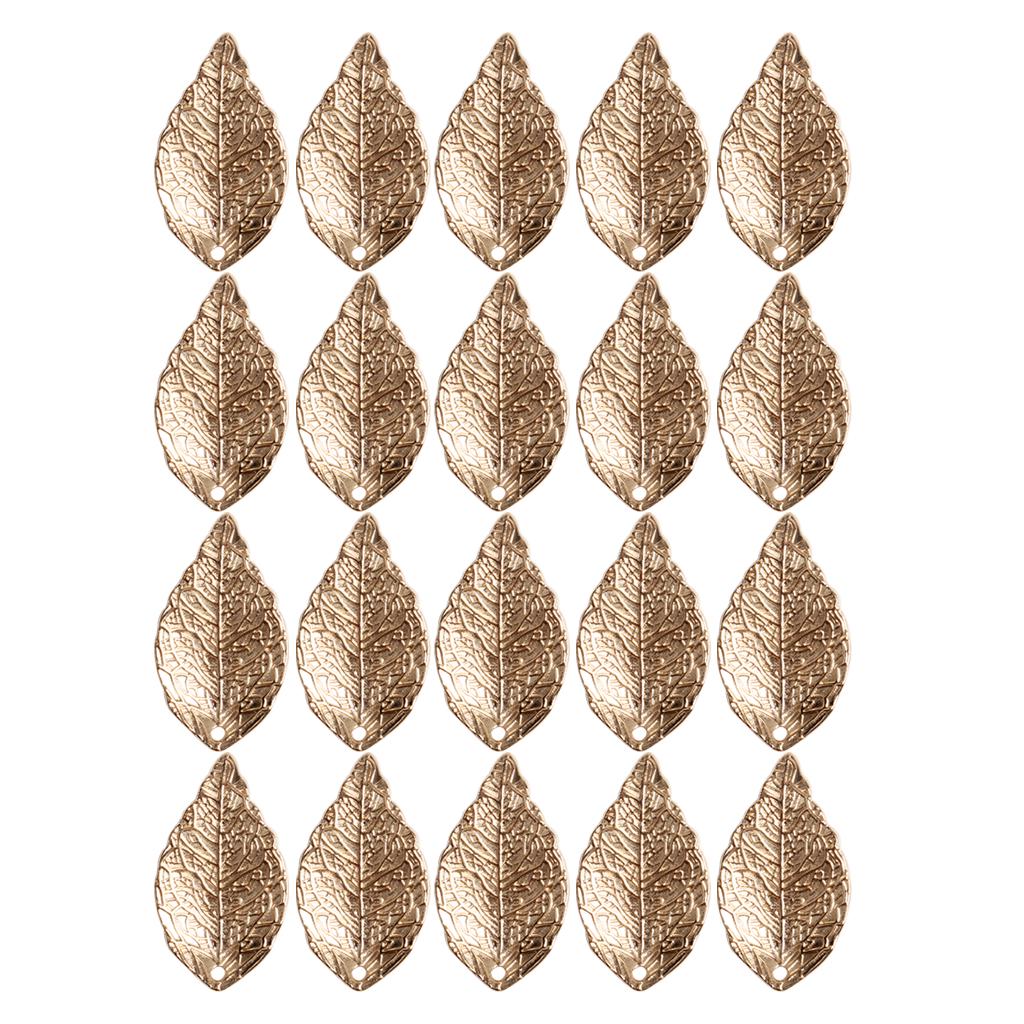 

20шт Винтаж сплава листья кулон подвески DIY ювелирные изделия серебро as described