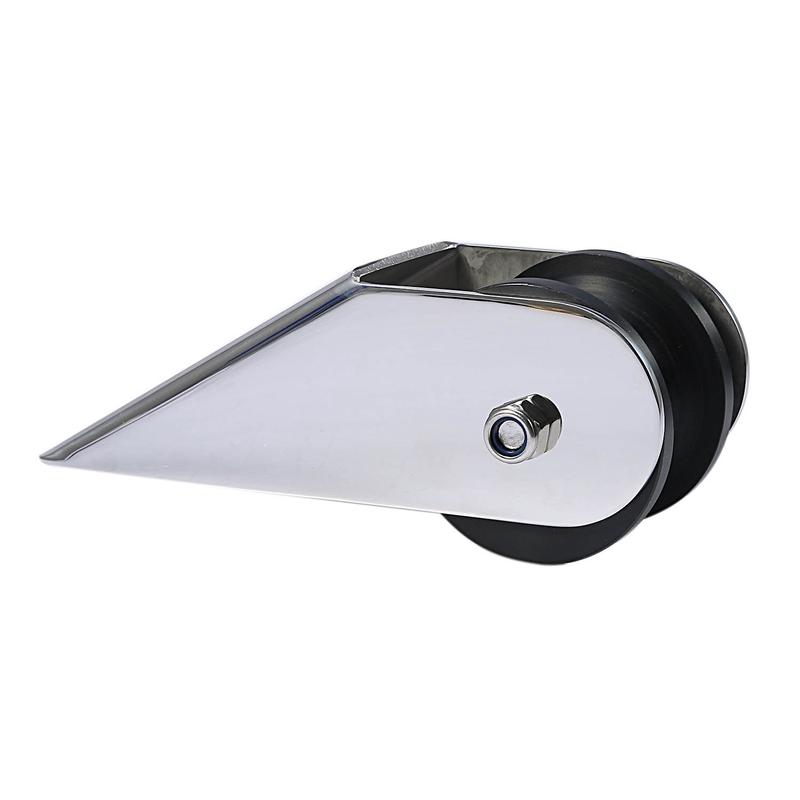 Marine Stainless Steel Boat Bow Anchor Roller Bracket Rollers For Yacht(Black)