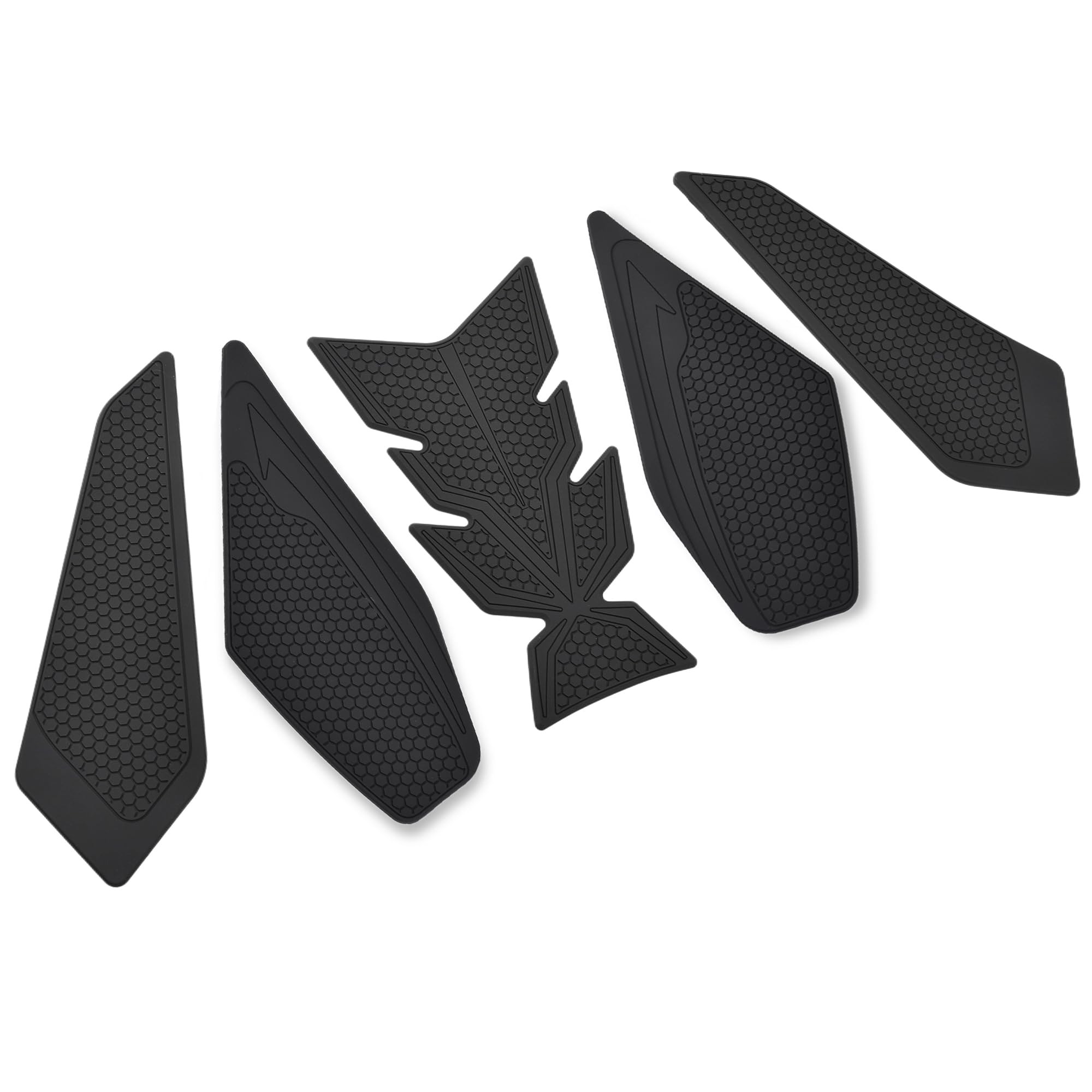 

LEDISHUN Traction Pad Street Bike Kit for Kawasaki and Tank Pads Set of ZX-25R/SE (2023~), ZX-4R/SE, ZX-4RR (2024~) (Black, Left, Middle, Right, чёрный