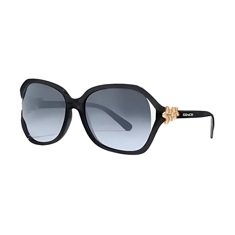 COACH Floral Detail Irregular Sunglasses Women s Black чёрный