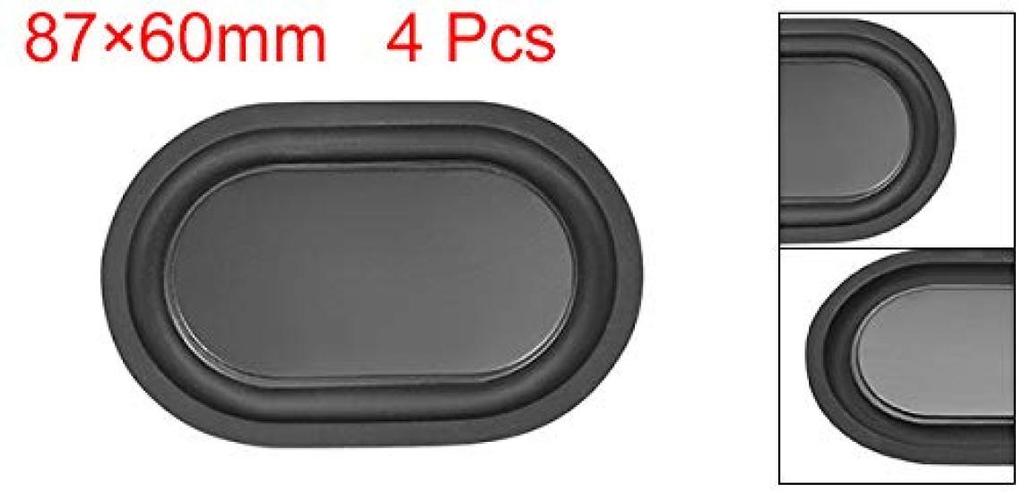 Uxcell Speaker Passive Radiator Diaphragm for Subwoofers, 87x60mm, Pack of 4