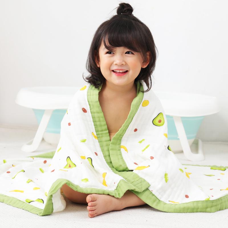 Baby Six-Layer Gauze Cotton Towel & Quilt – Spring/Summer Toddler Blanket