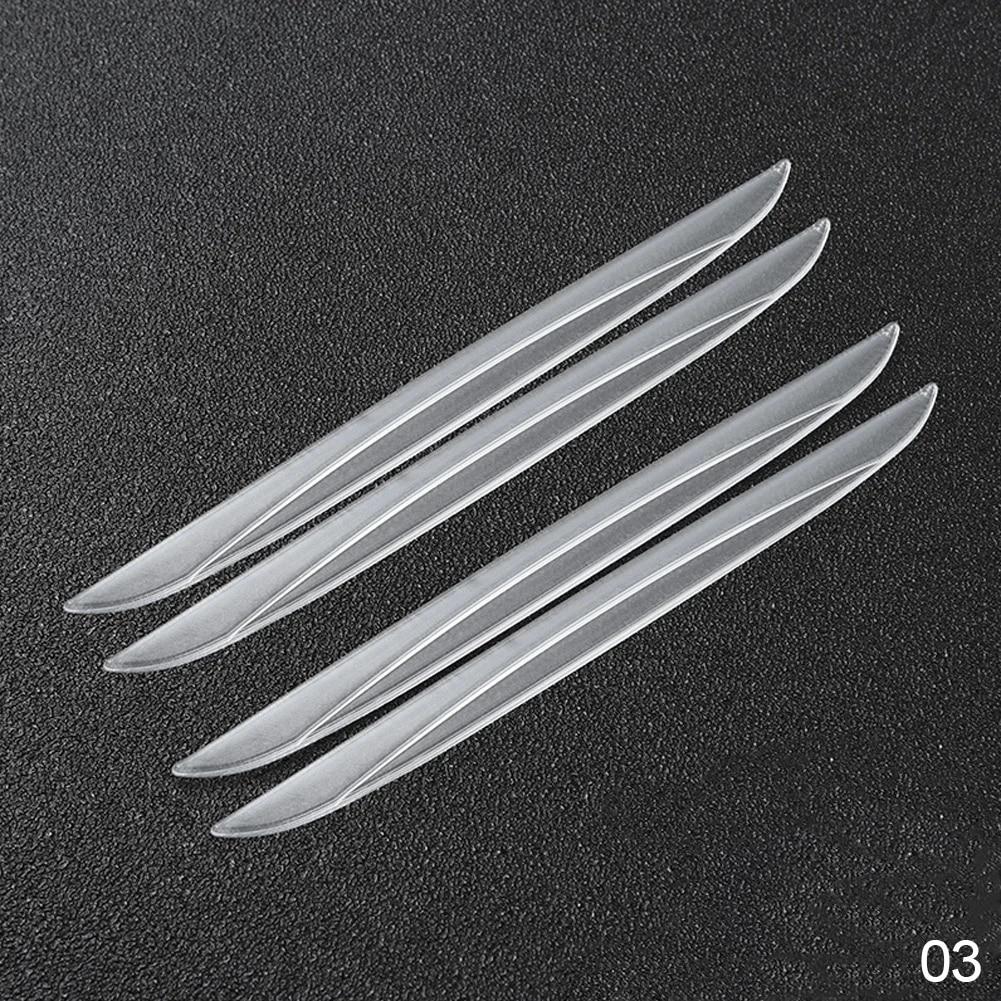 4 bucăți/set de protecție universală pentru răzuire bara de protecție Protector pentru marginea ușii mașinii autocolant de protecție pentru oglinda retrovizoare bandă de protecție