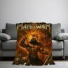 Rock Band M-Manowar Deken Flanel warm comfort zachte pluche deken Voor Picknick Bedden Banken Huizen En Slaapkamers