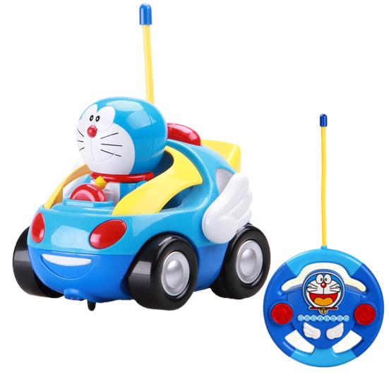Vehicle Toy Cartoon Character Design Radio Control Flexible Doraemon Remote Contro Car Toy