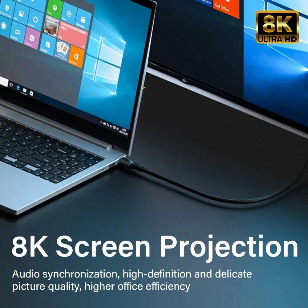 PD111W USB 1.1 11Gbps ThunderBolt 1 Type C to Type C Cable 8K 61Hz USB C Data Cord for iPhone 11 Pro Max MacBook Samsung 1m 1m