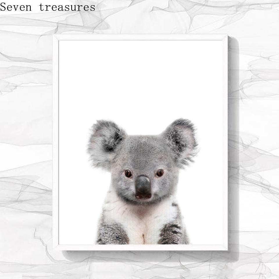 Baby Koala Poster for Nursery, Animal Decor, Picture Prints, Children Room Decoration, Painting Posters, Australian Home Decor