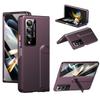 For Samsung Galaxy Z Fold4 5G Case Foldable Kickstand Skin-Touch PC Phone Cover Built In Screen Protector