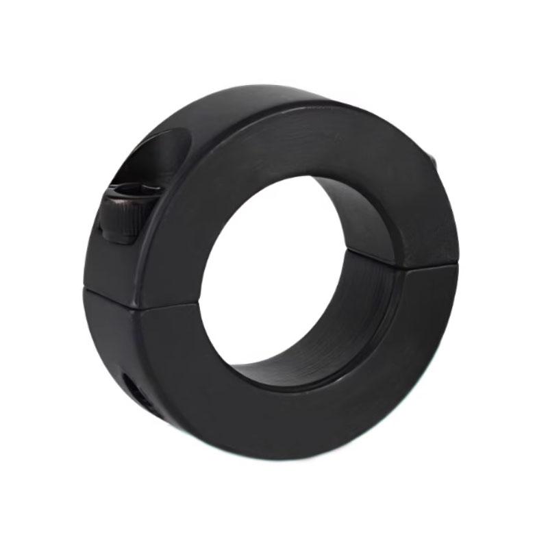 Shaft Clamp For Fanatec Base, featuring aluminum alloy material, CNC machining process, and anodized coloring.