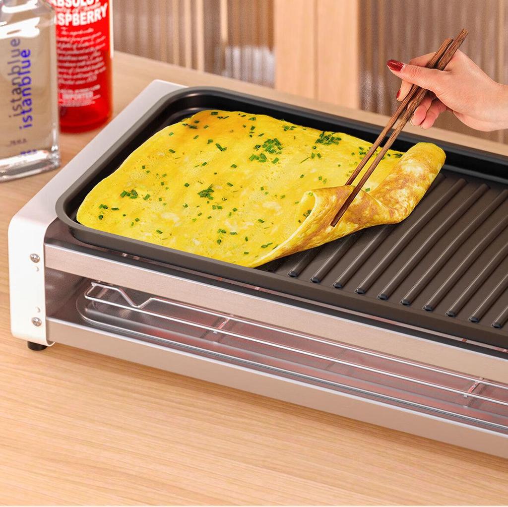 AUX Dual-Layer Electric Grill & Baking Pan - Removable, Washable, Home Barbecue Rack