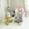 Korea Ins Rabbit Elephant Unicorn Plush Toy Bell Cute Baby Soothing Doll Knitted High Quality Gift For Kids