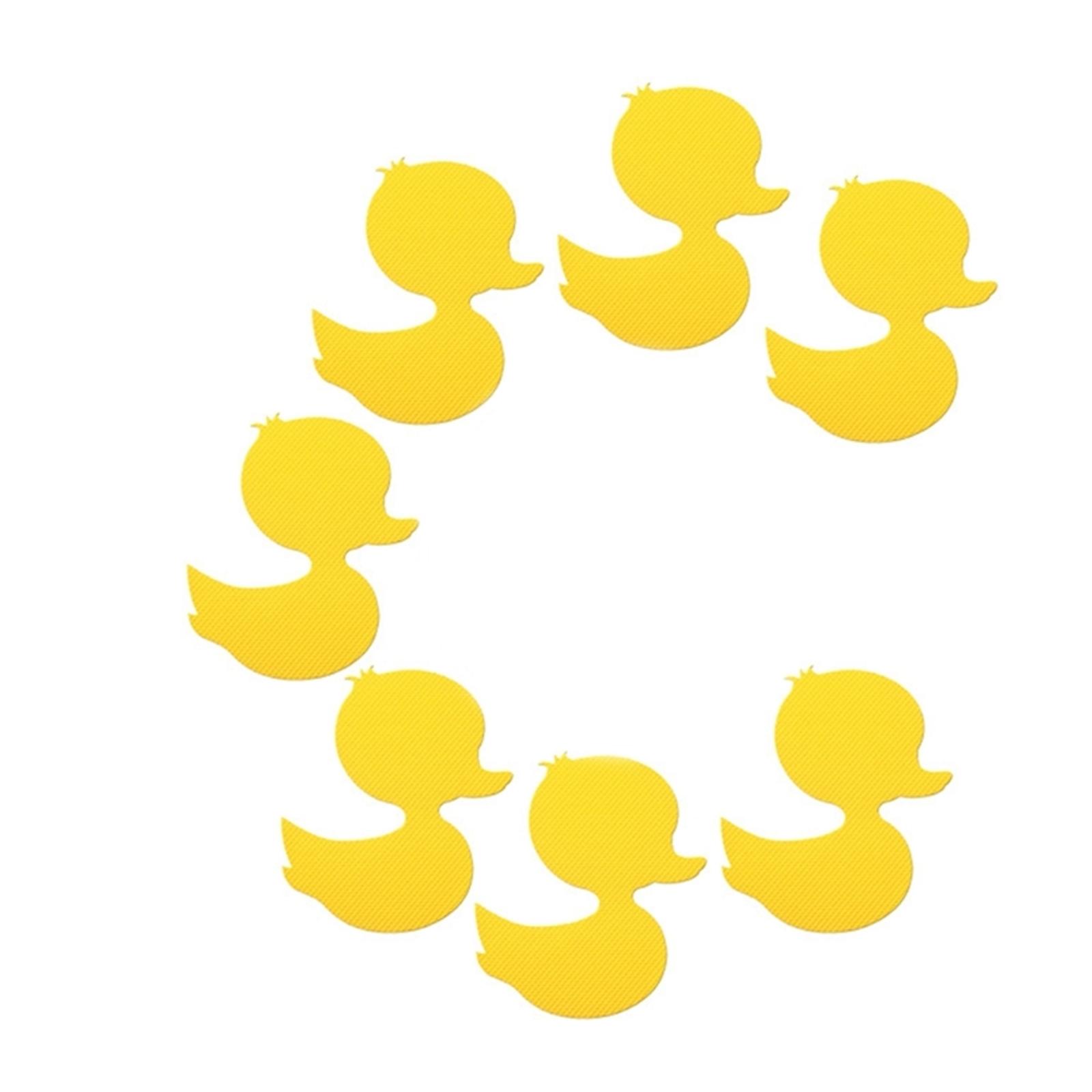 

12pcs Waterproof Anti-Slip Mat Duck Shape Safety Stickers Shower Floor Anti-skid Pad for Kids Children Adults Bathroom жёлтый