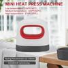 150W Portable DIY Easy Heat Press Machine Mini T-Shirt Printing Heating Transfer Press Iron Machines for Clothes Bags Hats