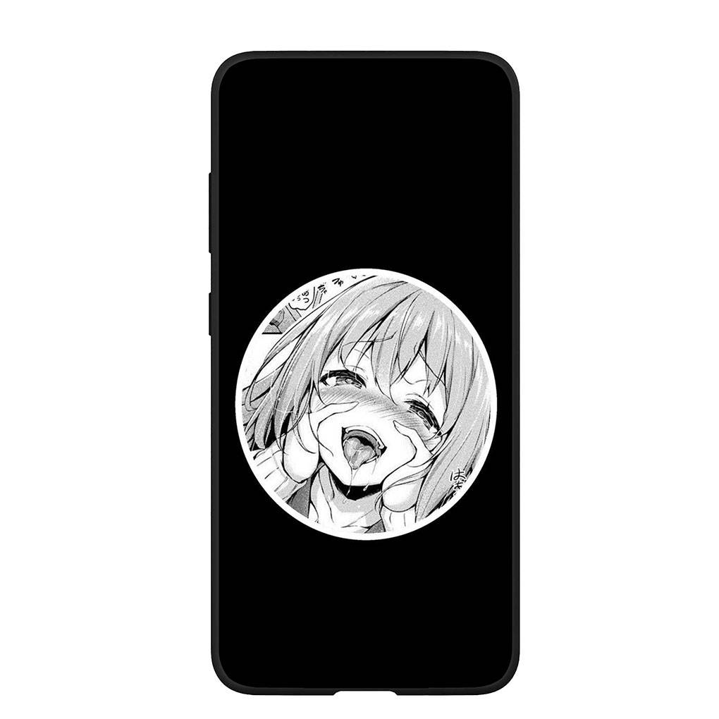 Hülle für Samsung Galaxy S25 S24 S23 iPhone 16 15 Xiaomi Redmi Note 14 13 12 16E 11 Pro OPPO Moto Huawei Ahegao Hentai Manga Harajuku Anime Girl Cover