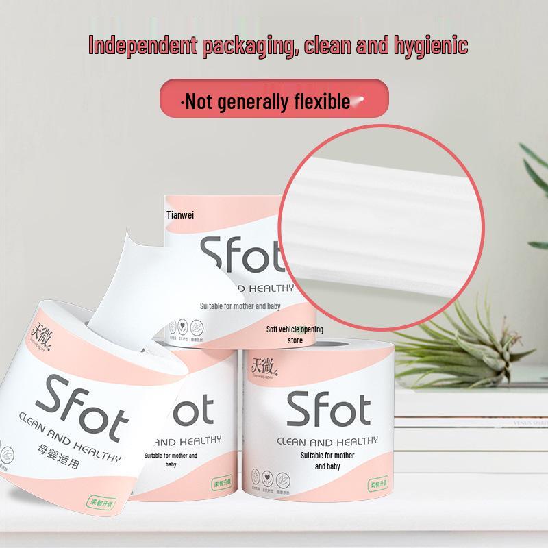 8-Pack Virgin Wood Pulp Toilet Paper for Home, Hollow Rolls