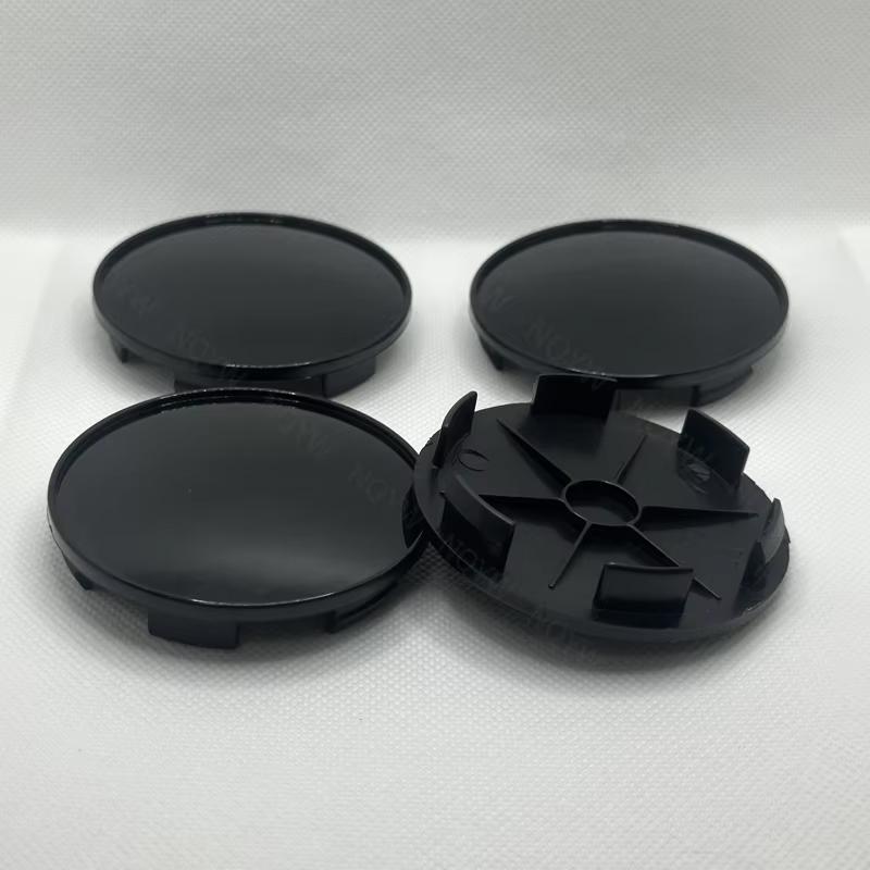 4 buc/set 68 mm capace centru roată auto kit capac accesorii auto durabil plastic negru argintiu piese styling auto accesorii auto