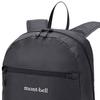 MONTBELL 15L Versatile Front Logo Print Nylon Backpack Regular Unisex Couple Black