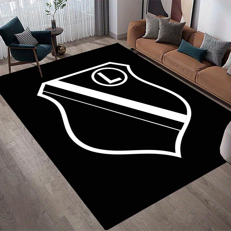 Legia Warszawa Home Sofa Decoration for Living Room & Bedroom, Non‑Slip Play Flannel Floor Mat for Game Room
