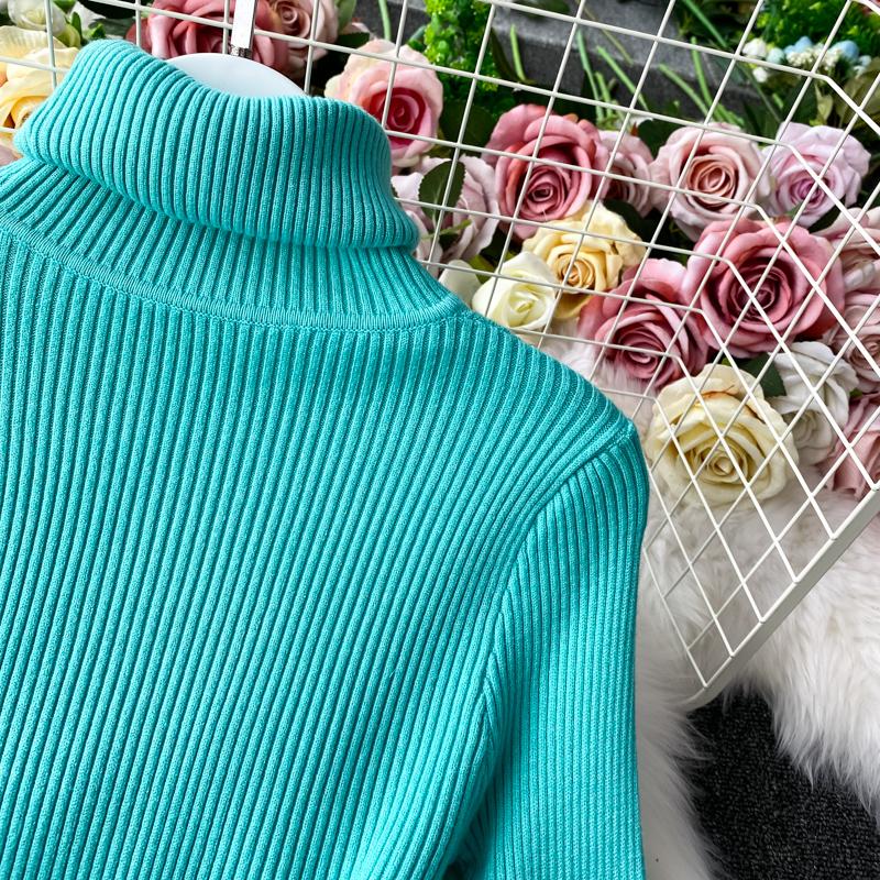 Купить Новое осенне-зимнее женское платье, темпераментное однотонное ...