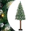 Slim Christmas Tree with 300 LEDs and Stand Green 180 Cm
