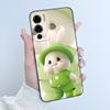 Case For Doogee N60 Pro Phone Case Luxury Cute Love Heart Rabbit Cartoon Funny Cover Black TPU Soft Silicone Protective Casing