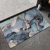 Marble Texture Pattern Entrance Doormat Floor Mat for Bathroom Non Slip Bath Mats Soft Carpet Shower Tub Outdoor Doormats Decor