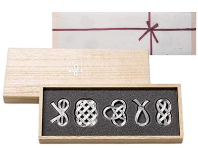 With Nousaku Japanese Chopstick Rest Knot 5 Pieces [Wrapping Paper] - -