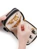 Luxury Genuine Leather Portable Travel Jewelry Case for Bracelet Necklace Ring Earring Double-Layer Zipper Jewelry Storage Bags