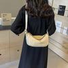 Textured casual bag large capacity fashionable versatile single shoulder messenger bag dumpling bag