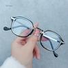Blue Light Blocking Computer Glasses Men  Metal Round Frame Myopia Prescription Glasses Women Vintage Optical Nearsighted Ey