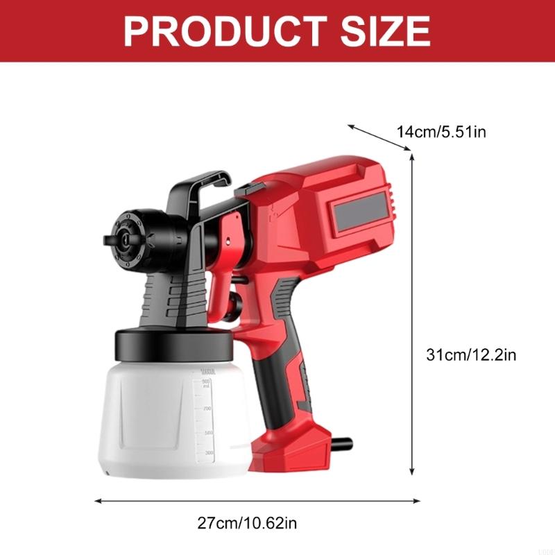   Paint Sprayer,HVLP Sprayer Guns with 4 Nozzles Paint Guns with Adjustable Sprayer Width, Paint Sprayers for Home Furniture