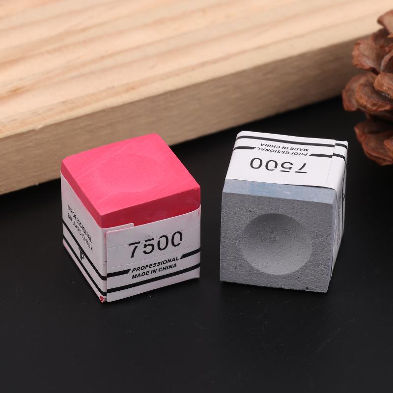 1 Pc With Storage Box No-slip Billiard Chalks Pool Cue Stick Chalk Snooker Easy Powder Billiard Chalk Pool Accessories