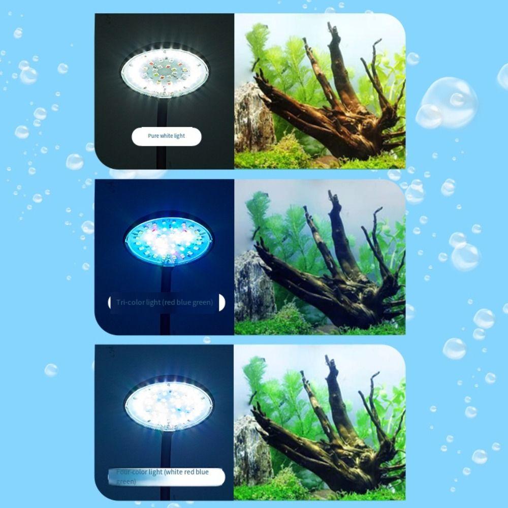 5/7W LED Aquariumleuchte 360-Grad-Drehung Aquarium Pflanzenleuchte Fischtank Klemmlampe Wohnzimmer
