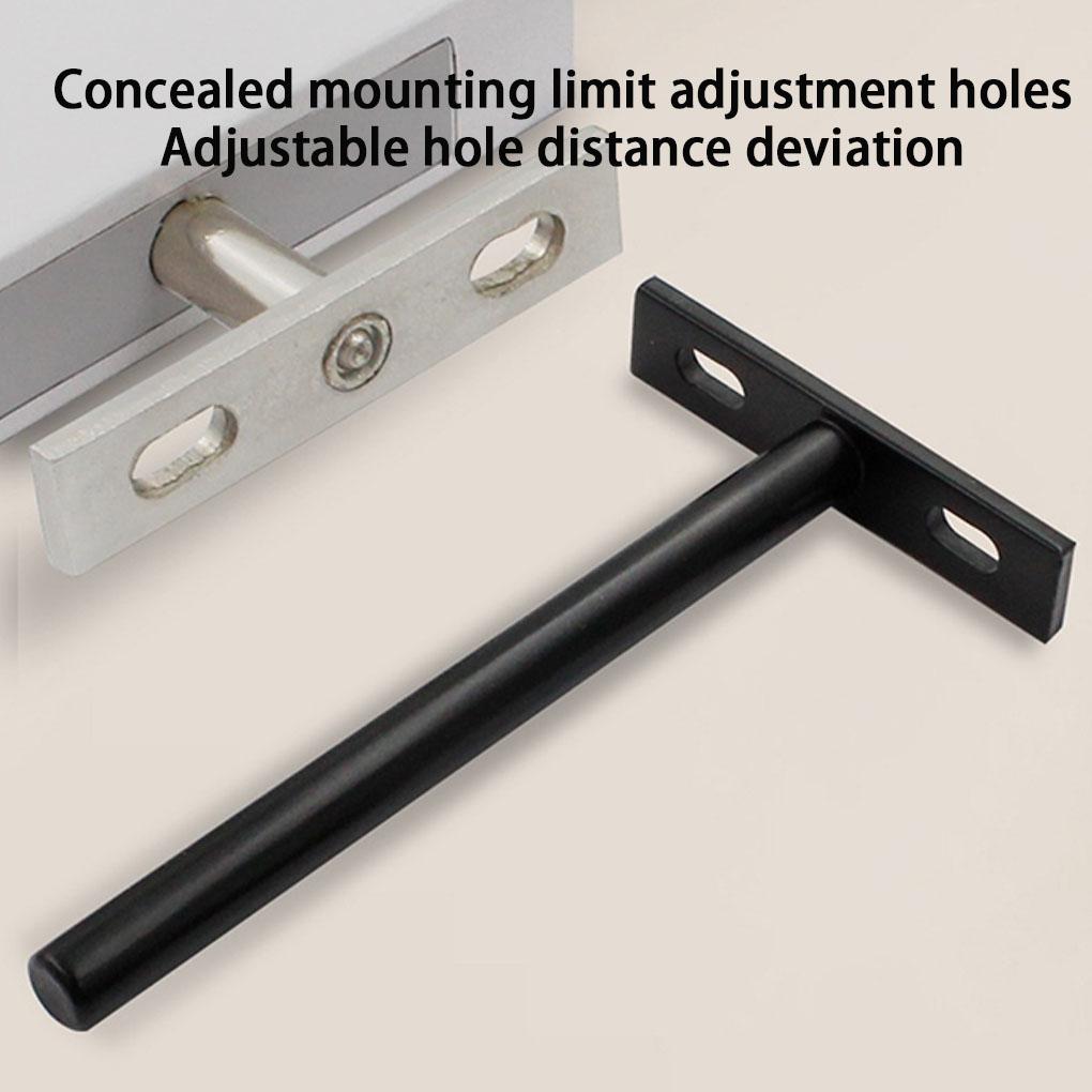 4 Stück Metall Schwarz Matt Robuste Schweberegalhalterungen Für Holzregale Set von 4 Schweberegale