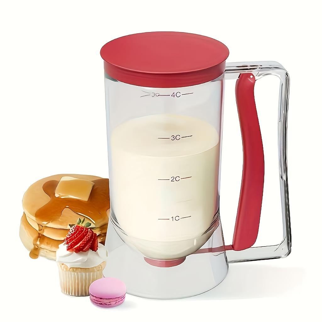 Batter Dispenser Batter Funnel Cup Cake Handheld Dispenser Measuring Cup Baking Tools красный