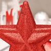 30pcs Plastic Christmas Balls Pendants Glitter Special-shaped Xmas Tree Toppers Star Electroplated Christmas Ornaments