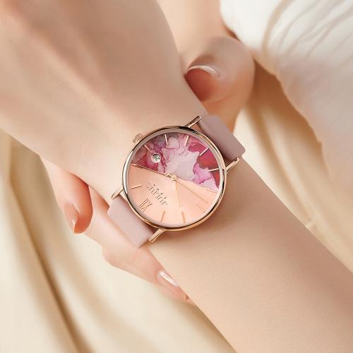 [JULIUS] Женские часы JULIUS с цветочным циферблатом JA-1312 A