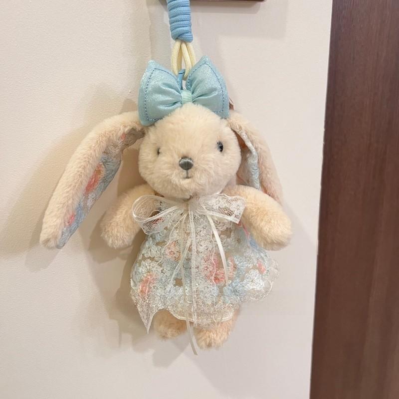 

Cute Bunny Plush Toy Bag Pendant With Pp Cotton Filling For Kids And Teens синій