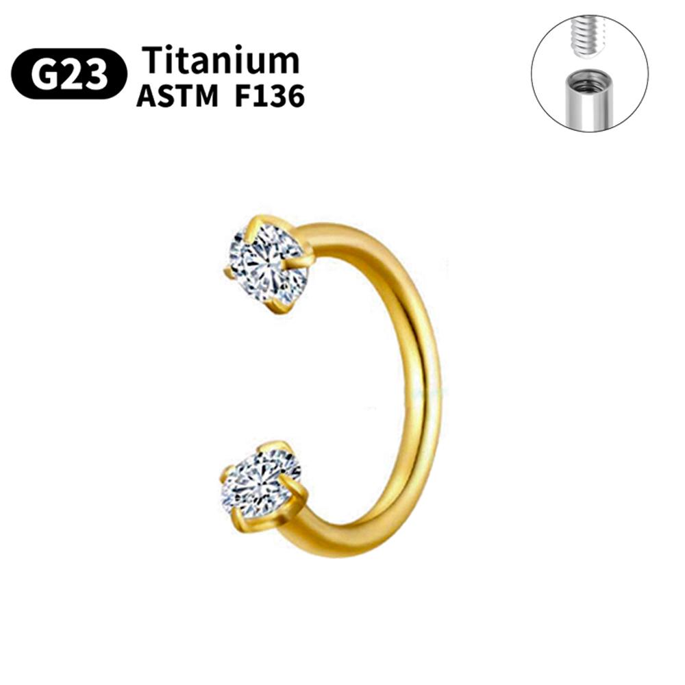 1/5/10pcs G23 Titanium Piercings Labret Stud Lip Nose Piercing Kit Eyebrow C Rod Body Jewelry ASTM-F136 Cartilage Earring