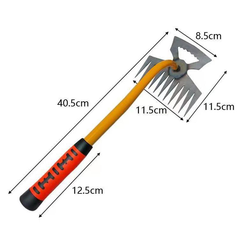 Weeding Artifact Tool Manganese Steel Uprooting Weeder With Handle For Garden Grass Removal