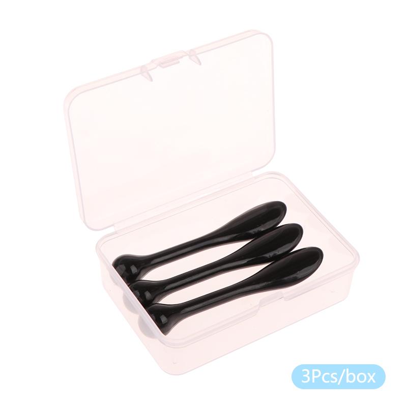 1/3Pcs Acrylic Cosmetic Spatulas Scoop With Box Face Cream Mask Mud Mixing Spoon Beauty Tools Absorb Roller Facial Applicator