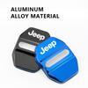 Jeep Car 4pcs Styling Protect Door Lock Cover Stickers Accessories For Renegade JK Compass Willys XJ Wrangler JL Grand Cherokee