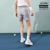 Li Ning Badminton Series Breathable Lightweight Casual Shorts Women Shorts Gray AAPU170-2